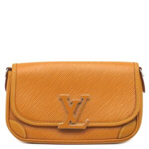 【★3%OFFクーポン】ルイヴィトン LOUIS VUITTON ショルダーバッグ ビュシ エピレザー ゴールドミエル シルバー金具 茶 M59459 RFID 【保存袋】 【中古】中古美品