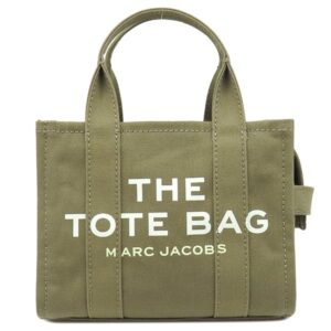 マークジェイコブス MARC JACOBS 2WAYバッグ ザ キャンバス トート バッグ スモール コットンキャンバス スレートグリーン シルバー金具 M0016493 【中古】未使用保管品