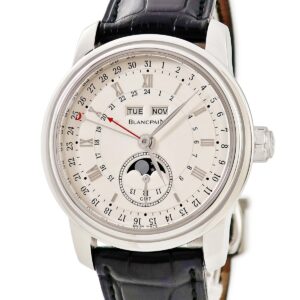 ブランパン BLANCPAIN ル ブラッシュ コンプリートカレンダー 4276-3442A-55B Pt950 プラチナ GMT 限定 メンズ 腕時計自動巻き シルバー 【中古】