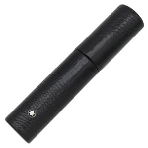 モンブラン Montblanc ペンケース フローレンス ペンポーチ レザー ブラック 黒 ホワイトスター マイスターシュテュック クロコ型押し 【中古】
