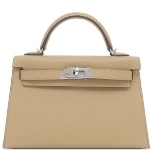 エルメス HERMES 2WAYバッグ ミニケリードゥ 外縫い ヴォーエプソン プシエール シルバー金具 新品 未使用 ショルダー 2025年製 K 【箱】 【中古】