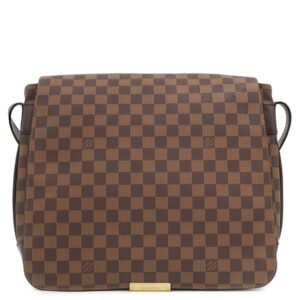 【★3％OFFクーポン】ルイヴィトン LOUIS VUITTON ショルダーバッグ バスティーユ ダミエキャンバス ダミエエベヌ ゴールド金具 茶 N45258 SP0012 【中古】中古品