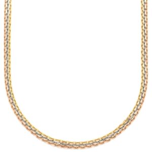 カルティエ Cartier ネックレス トリニティ チェーン イエローゴールドXピンクゴールドXホワイトゴールド 3カラー 18金 750 3連 【箱】 【中古】
