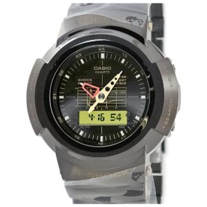 カシオ CASIO G-SHOCK×PORTER フルメタル AWM-500GC-1AJR 未使用 タフソーラー 電波時計 耐衝撃 防水 GMT メンズ 腕時計クオーツ ブラック 【中古】未使用保管品