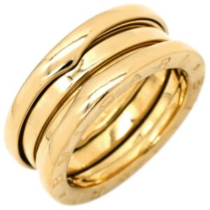 ブルガリ BVLGARI リング 指輪 ビーゼロワン B-zero1 2バンドリング イエローゴールド #50(JP10) 750 18金 YG 9.5号 【箱】 【中古】中古品