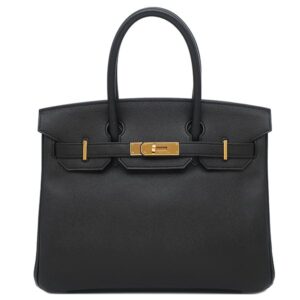 エルメス HERMES ハンドバッグ バーキン30 ヴォーエプソン ブラック ゴールド金具 黒 X 【保存袋】 【中古】中古美品