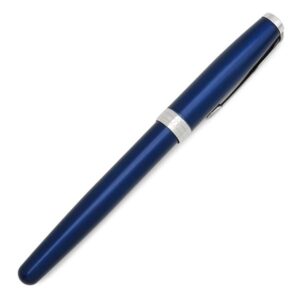 パーカー PARKER 万年筆 ソネット ブルーラッカーCT ステンレススチール ラッカー K18WG(ペン先) ブルー×シルバー カートリッジ コンバーター両用式 F(細字) 1950885 【中古】未使用保管品