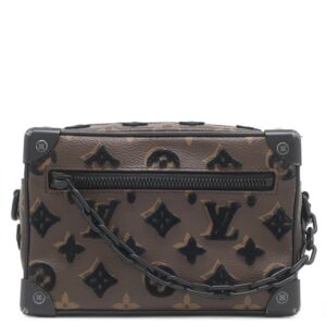 ルイヴィトン LOUIS VUITTON ショルダーバッグ ミニ ソフトトランク モノグラムキャンバス タフタ―ジュ モノグラムタフタ―ジュ ブラック金具 茶 黒 M68970 FO0240 【中古】