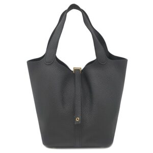エルメス HERMES ハンドバッグ ピコタンロック MM 22 トリヨンクレマンス ブラック ゴールド金具 黒 U 【箱】 【中古】中古美品
