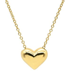 ティファニー Tiffany & Co ネックレス ピンチドハート イエローゴールド T&Co. 18K 750 YG ミニハート 【中古】中古美品