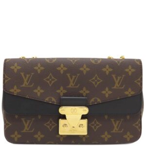ルイヴィトン LOUIS VUITTON ショルダーバッグ マルソー モノグラムキャンバス モノグラム ゴールド金具 茶 黒 チェーンショルダー M46126 RFID 【保存袋】 【中古】