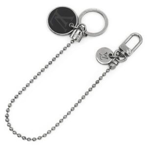 ルイヴィトン LOUIS VUITTON キーホルダー ポルトクレ シェンヌ メタル ブラック×シルバー シルバー金具 ウォレットチェーン M63629 FJ0168 【箱】 【中古】