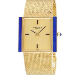 パテックフィリップ PATEK PHILIPPE スクエア ヴィンテージ 3578/1J メーカーOH済 K18YG無垢 純正ラピスラズリ メンズ 腕時計手巻き ゴールド 【中古】中古品