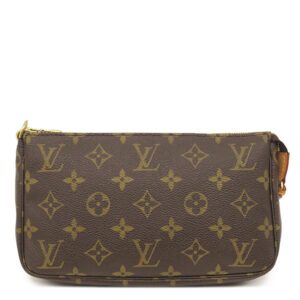 【★3％OFFクーポン】ルイヴィトン LOUIS VUITTON アクセサリーポーチ ポシェット アクセソワール モノグラムキャンバス モノグラム ゴールド金具 旧型 ハンドバッグ M51980 CA1015 【中古】中古品