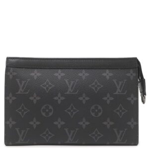 ルイヴィトン LOUIS VUITTON ショルダーバッグ ガストン ウェアラブル ウォレット レザー モノグラムエクリプス モノグラムエクリプスリバースキャンバス モノグラムエクリプス シルバー金具 黒 グレー M81124 RFID 【箱】 【中古】