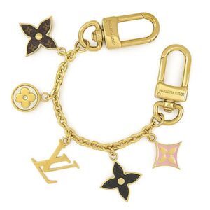 【★3％OFFクーポン】ルイヴィトン LOUIS VUITTON バッグチャーム チェーン スプリング ストリート GP モノグラムキャンバス ピンク×ブラック×アイボリー×ブラウン ゴールド金具 キーホルダー M01188 AK1255 【箱】 【中古】中古美品