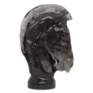 サンルイ SAINT LOUIS 小物 シュバル クリスタル クリアブラック HERMES 馬 ポーン チェス 駒 置物 【箱】 【中古】未使用保管品