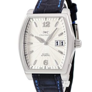 IWC IWC ダ ヴィンチ オートマチック IW452314 ラージデイト ギョーシェ トノー アラビア バー メンズ 腕時計自動巻き シルバー 【中古】中古美品