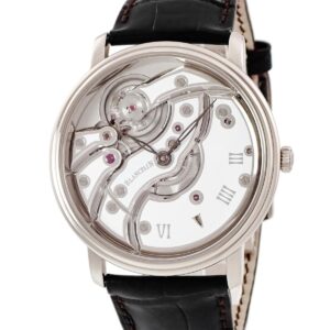 ブランパン BLANCPAIN ヴィルレ インバーテッド 6616-1527-55B K18WG無垢 ローマン ホワイトセラミック メンズ 腕時計手巻き ホワイト 【中古】中古美品