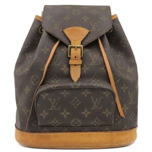 ルイヴィトン LOUIS VUITTON リュック・デイパック モンスリ MM モノグラムキャンバス モノグラム ゴールド金具 茶 バッグパック M51136 SP0010 【中古】