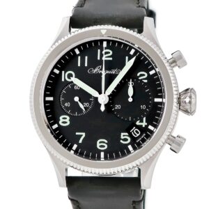 ブレゲ BREGUET タイプXX 2057 ミリタリー バージョン クロノグラフ 2057ST/92/3WU ブラック アラビア メンズ 腕時計自動巻き ブラック 【中古】