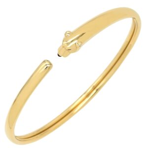 カルティエ Cartier ブレスレット パンテール ドゥ カルティエ イエローゴールド #20 バングル 18K 750YG オニキス ツァボライト 【中古】新品同様品