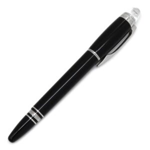 モンブラン Montblanc ボールペン スターウォーカー ローラーボール メタル プレシャスレジン ブラック×シルバー 黒インク 筆記確認済み 【中古】中古品
