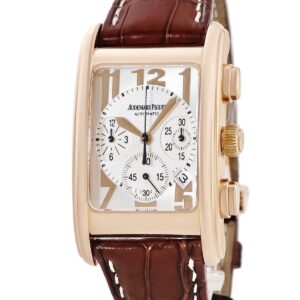 オーデマピゲ AUDEMARS PIGUET エドワールピゲ クロノグラフ 25987OR.OO.D088CR.02 K18RG無垢 シルバー スクエア メンズ 腕時計自動巻き シルバー 【中古】