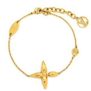 【★3％OFFクーポン】ルイヴィトン LOUIS VUITTON ブレスレット ブレスレット ルイゼット GP ゴールド モノグラムフラワー M00372 LE4262 【保存袋】 【中古】新品同様品