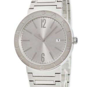 ブルガリ BVLGARI ブルガリブルガリ BB41S 103652 シルバー バー アラビア デイト メンズ 腕時計自動巻き シルバー 【中古】中古品