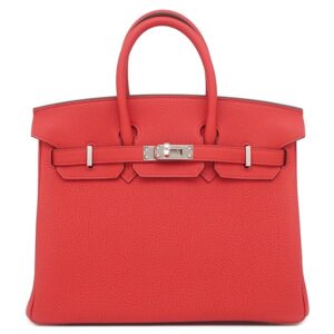 エルメス HERMES ハンドバッグ バーキン25 トゴ ルージュクー シルバー金具 新品 未使用 赤 2025年製 K 【箱】 【中古】未使用保管品