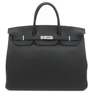 エルメス HERMES ハンドバッグ バーキン40 トゴ ブラック シルバー金具 黒 K刻印(2025年製) 【箱】 【中古】