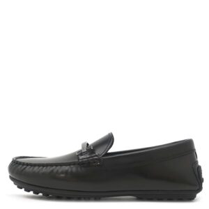 トッズ TODS モカシン シティ ゴンミーノ カーフ ブラック 7 シルバー金具 黒 革靴 スリッポン XXM76L0JM40AKTB999 【箱】 【中古】未使用保管品