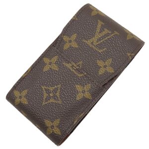 【★3％OFFクーポン】ルイヴィトン LOUIS VUITTON シガレットケース エテュイ シガレット モノグラムキャンバス モノグラム 茶 タバコ入れ M63024 MI1928 【中古】中古美品