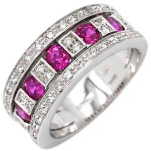 ダミアーニ DAMIANI リング 指輪 ベルエポック ルビー レッド×ホワイトゴールド DAMIANI Au750 WG ダイヤ フィルム リング 9号 【中古】