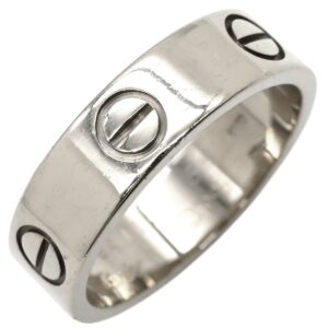 カルティエ Cartier リング 指輪 ラブリング ホワイトゴールド #55(JP15) クラシックモデル LOVE Ring 750 18K WG 18金 14号 B4084700 【中古】中古品