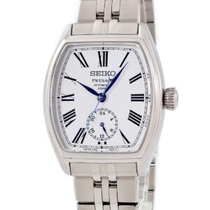 セイコー SEIKO プレザージュ クラフツマンシップ 琺瑯ダイヤル SART013 6R5H-00F0 ローマン 青針 メンズ 腕時計自動巻き ホワイト 【中古】中古美品