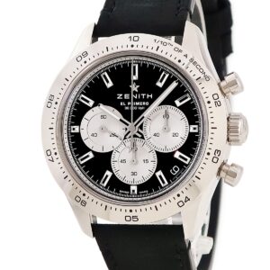ゼニス ZENITH クロノマスター スポーツ ヨシダスペシャル 65.3101.3600/21.C920 K18WG無垢 黒 限定15本 メンズ 腕時計自動巻き ブラック 【中古】