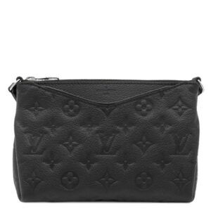 ルイヴィトン LOUIS VUITTON ショルダーバッグ ポシェット モノグラムアンプラント ブラック シルバー金具 限定品 黒 R98570 PE0284 【中古】