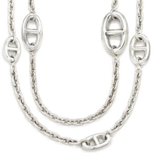 エルメス HERMES ネックレス シェーヌダンクル ファランドール160 シルバー925 シルバー ロングネックレス AG925 【ケース】 【中古】