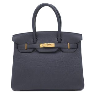 エルメス HERMES ハンドバッグ バーキン30 トゴ ブルーニュイ ゴールド金具 紺 Z 【保存袋】 【中古】新品同様品