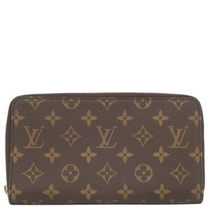 ルイヴィトン LOUIS VUITTON 長財布 ジッピー オーガナイザー モノグラムキャンバス モノグラム ゴールド金具 茶 ラウンドファスナー M60002 SN1015 【中古】新品同様品