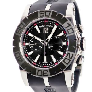 ロジェデュブイ ROGER DUBUIS イージーダイバー オートマティック クロノグラフ RDDBSE0282 黒 限定 ラウンド メンズ 腕時計自動巻き ブラック 【中古】中古美品
