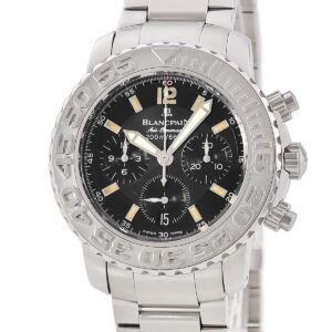 ブランパン BLANCPAIN トリロジー エアーコマンド 2285F-1130-71 ブラック 黒 逆回転防止ベゼル クロノグラフ メンズ 腕時計自動巻き ブラック 【中古】中古品