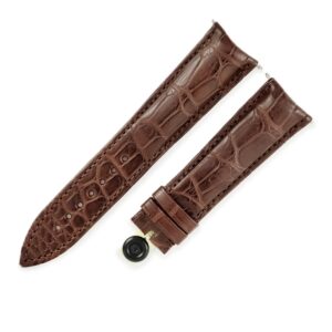 フランクミュラー FRANCK MULLER 腕時計パーツ 純正 8880 8080 8083 トノウカーベックス用 クロコバンド クロコダイル ブラウン 未使用 ベルト 21.5mm ストラップ 替え バネ棒 【中古】