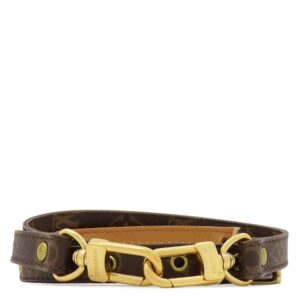 ルイヴィトン Louis Vuitton ショルダーストラップ モノグラム ショルダーストラップ モノグラムキャンバス モノグラム ゴールド金具 茶 約119cm 【中古】