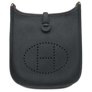 エルメス HERMES ショルダーバッグ エヴリン TPM 16 フリッパーボール トリヨンクレマンス ブラック ゴールド金具 黒 2024年製 W 【保存袋】 【中古】中古品
