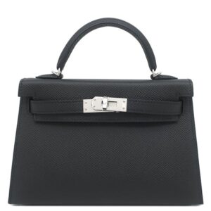エルメス HERMES 2WAYバッグ ミニケリードゥ 外縫い ヴォーエプソン ブラック シルバー金具 新品 未使用 黒 ショルダー 2026年製 G 【箱】 【中古】未使用保管品