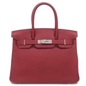 エルメス HERMES ハンドバッグ バーキン30 トゴ ルージュグレナ シルバー金具 赤 A 【保存袋】 【中古】