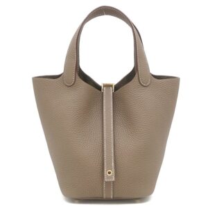 エルメス HERMES ハンドバッグ ピコタンロックPM トリヨンクレマンス エトゥープ ゴールド金具 新品 未使用 グレージュ 2025年製 K 【箱】 【中古】